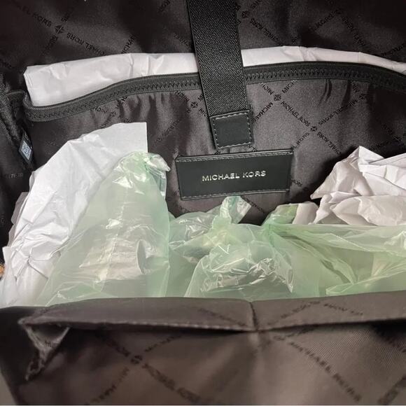 Michael Kors  Green Commuter Back Pack Bag, 11"X 16"X 6.5" - Picture 12 of 14